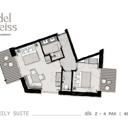 فندق مبيت وإفطار Edelweiss Echt-charmant 3*