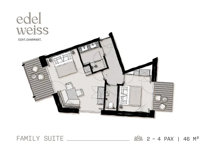 Nocleg ze śniadaniem Edelweiss Echt-charmant 3*